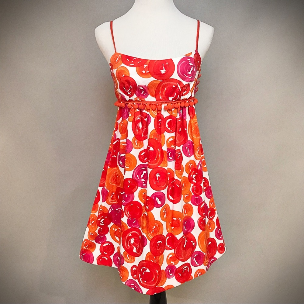 Bright Pom-Pom Sun Dress